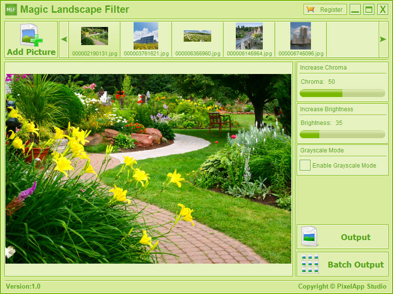 Click to view Magic Landscape Filter 1.1 screenshot